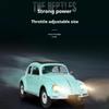 1:16 Retro RC Car D62MINI, Classic Beetle-Style Remote Control Vehicle with LED Lights, Smooth Driving & 30 Min Playtime for Adult Hobbyists Blue view 4