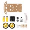 2WD Smart Robot Car Chassis Kit with Dual Gear Motors and Speed Encoders, 7.87 x 3.94 in, for Arduino for DIY Robotics, Tracking, Obstacle Avoidance and Educational Projects view 2