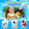 100 Pack Reusable Water Balls, Reusable Water Balloons for Outdoor Toys Games, Quick-Fill Summer Water Toys Ball for Kids Adults Boys Girls Pool Parties view 3