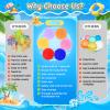 100 Pack Reusable Water Balls, Reusable Water Balloons for Outdoor Toys Games, Quick-Fill Summer Water Toys Ball for Kids Adults Boys Girls Pool Parties view 4