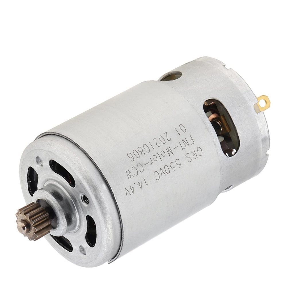 12 Teeth DC Motor 10.8-25V 21500-29000RPM RS 550 Micro Motor for Electric Drill Electric Screwdriver(21V)