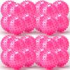 Jerify 24 Pieces Knobby Balls 4.72" Bouncy Spiky Sensory Ball Bulk Soft Inflatable Massage Stress Plastic Toy for School Party Play Outdoor Indoor (Pink) view 1