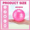 Jerify 24 Pieces Knobby Balls 4.72" Bouncy Spiky Sensory Ball Bulk Soft Inflatable Massage Stress Plastic Toy for School Party Play Outdoor Indoor (Pink) view 2