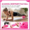 Jerify 24 Pieces Knobby Balls 4.72" Bouncy Spiky Sensory Ball Bulk Soft Inflatable Massage Stress Plastic Toy for School Party Play Outdoor Indoor (Pink) view 3