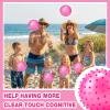 Jerify 24 Pieces Knobby Balls 4.72" Bouncy Spiky Sensory Ball Bulk Soft Inflatable Massage Stress Plastic Toy for School Party Play Outdoor Indoor (Pink) view 4