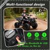24V Kids Electric ATV with Dual 80W Motors & Safety Crash Bars, Off-Road Ride On Vehicle for Ages 3-5, Anti-Slip Tires, LED Lights & Bluetooth (Black) view 4