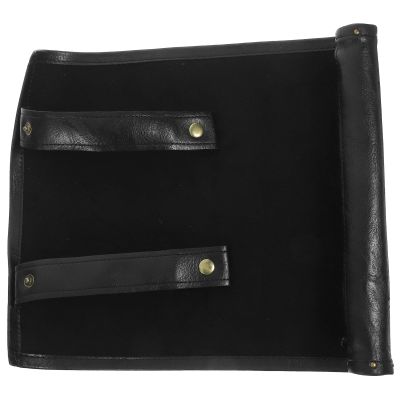 Abaodam PU Leather Dice Organizer Roll-Up Bag with Zipper Small Portable Dice Holder Pouch for Board Game Players for Travel and Gaming Sessions