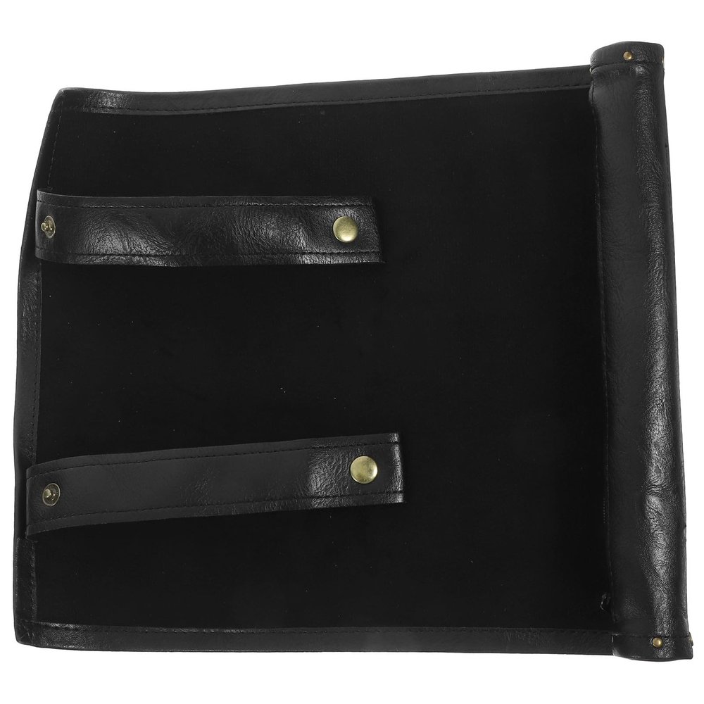 Abaodam PU Leather Dice Organizer Roll-Up Bag with Zipper Small Portable Dice Holder Pouch for Board Game Players for Travel and Gaming Sessions