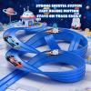 Fockety Flex Tracks for Kids, Portable Long Rolls Up Flexible Race Track with 4 Cars & 12 Suction Cups, Flexible Race Car Ramp, DIY Racetrack Toy for Boys Girls Ages 3+, Birthday view 2
