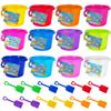 BeneFine 12 Pack Sand Buckets and Shovels for Kids 7.48 Inches | Beach and Sand Toys at The Beach | Use for Sand Molds at The Sandbox -12 Pail and 12 Shovel with Postcards Ribbons Set view 1