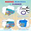 BeneFine 12 Pack Sand Buckets and Shovels for Kids 7.48 Inches | Beach and Sand Toys at The Beach | Use for Sand Molds at The Sandbox -12 Pail and 12 Shovel with Postcards Ribbons Set view 3
