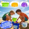 BeneFine 12 Pack Sand Buckets and Shovels for Kids 7.48 Inches | Beach and Sand Toys at The Beach | Use for Sand Molds at The Sandbox -12 Pail and 12 Shovel with Postcards Ribbons Set view 4
