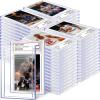 100 Pack Acrylic Card Case Holder Protectors for Graded Slab & Trading Cards - Magnetic Sports Card Protectors with Label Position for Baseball, Game, Standard Collectible Cards view 1