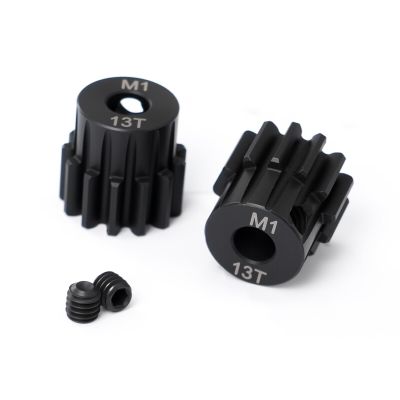 BENMAZ 2Pcs Hardened Steel 13T Pinion Gear (1.0 Mod) 5 mm Bore for 1/8 Sledge 5mm Shaft,Replace 6483X Upgrade Part
