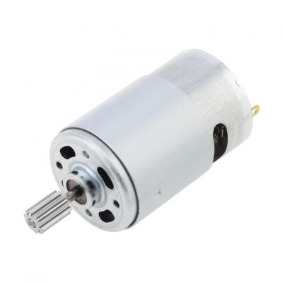 10 Teeth RS550 DC Motor Fine 24V Electric Kids Ride On Car SUV Parts for Remote Control 1PCS(18000RPM)