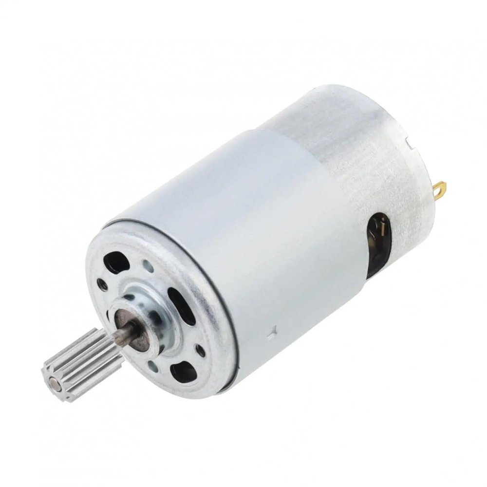 10 Teeth RS550 DC Motor Fine 24V Electric Kids Ride On Car SUV Parts for Remote Control 1PCS(18000RPM)