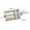 12V/ 24V 10W XD-37GB520 Miniature Gear DC Geared Motor Low Speed High Torque Adjustable Speed Adjustable Direction(600,24V) view 3