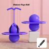 Balance Jumping Ball, Balance Jump Ball, Jump Balance Ball, Pogo Jumper with Handle and Ball Pump, High Jump Toy Bounce Jump Trick Board Pogo Bouncing Ball, Safe and Fun (Blue) view 3