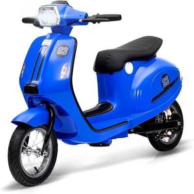 24V 350w Kids Electric Motorcycle with Seat for Big Kids Ages 8-14, Dual Driving Modes, Twist Throttle, Rear Brake & LED Light, Powerful Ride-on Toy for Boys and Girls