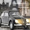 1:16 Retro RC Car D62MINI, Classic Beetle-Style Remote Control Vehicle with LED Lights, Smooth Driving & 30 Min Playtime for Adult Hobbyists Black-2 Batteries view 2