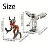 99 Forest Nights Adventure Blocks-478PCS Deer & Owl Gothic Building Blocks, Desk Ornament & Collectible Gift for Boys Girls & Fans (A) view 4