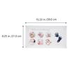CVUTOVO Handprint and Footprint Photo Frame for Newborns, White 39X21Cm DIY Keepsake Frame with Inkpad for Hand and Foot Casting, Newborn Memory view 2