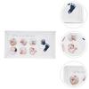 CVUTOVO Handprint and Footprint Photo Frame for Newborns, White 39X21Cm DIY Keepsake Frame with Inkpad for Hand and Foot Casting, Newborn Memory view 4