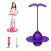 Balance Jumping Ball, Balance Jump Ball, Jump Balance Ball, Pogo Jumper with Handle and Ball Pump, High Jump Toy Bounce Jump Trick Board Pogo Bouncing Ball, Safe and Fun (Violet) view 1