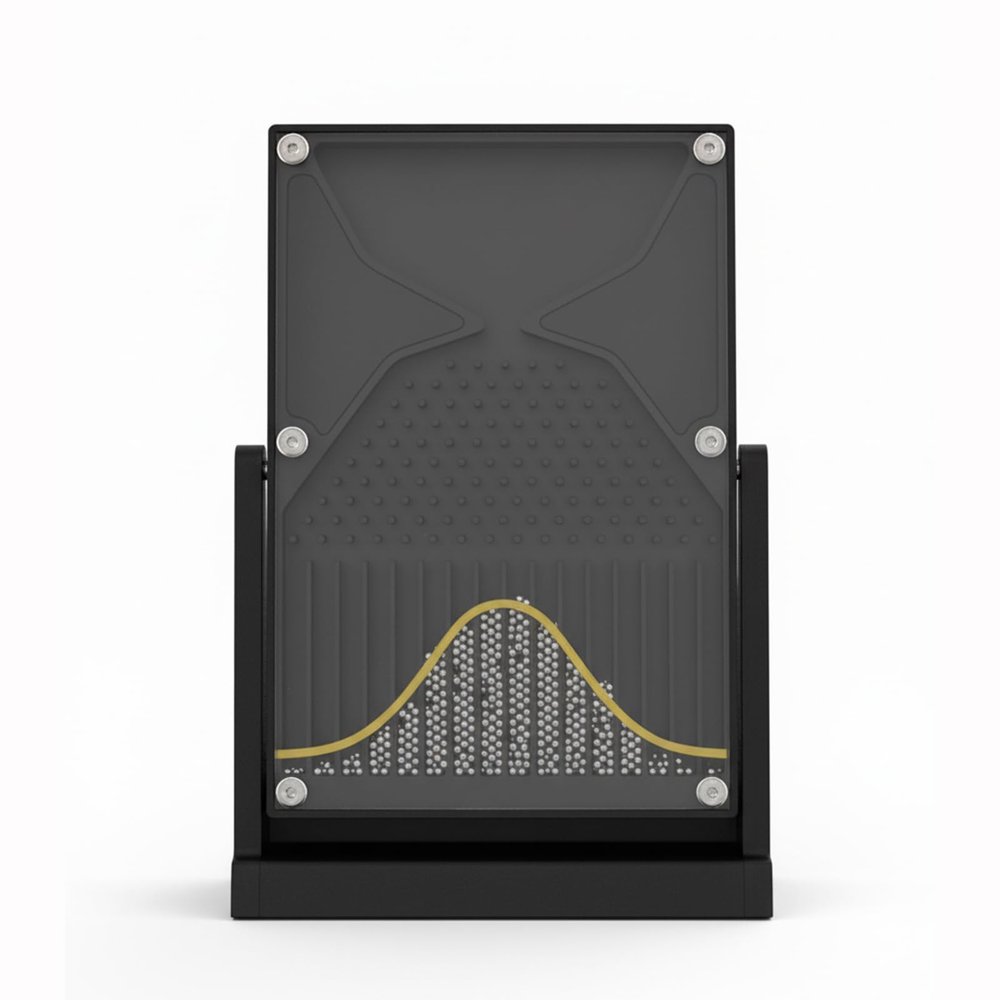 4 * 7in Desk Galton Board, Normal Distribution Mathematical Model, Physics Lab Teaching Tool, Effective Statistical Law Demonstration, Inspire Curiosity, for Physical School Laboratory Teaching