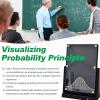 4 * 7in Desk Galton Board, Normal Distribution Mathematical Model, Physics Lab Teaching Tool, Effective Statistical Law Demonstration, Inspire Curiosity, for Physical School Laboratory Teaching view 2