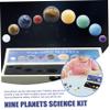 1Set Solar System for Kids with 9 Planet Lifelike Funny Planets for Kids Solar System with Box Storage Natural Ore Planet Toys Educational for view 3