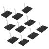 DouWen MO 10Pcs Action Figure Stand Assembly, Doll Model Support Stand Base, Action Figure Display Holder for 1/144 Toy, Durable ABS Plastic with Excellent Stability for Home Decoration (Black) view 2