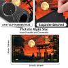 FKIUBWRY for MTG Playmat with Zones 24"x14" - Non-Slip Rubber Base,Stitched Edge,Storage Bag,for TCG Card Game Playmat,Magic Mat,Mouse Pad,for Magic The Gathering,Board Game,Japanese Gate Red view 2