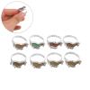LOGOFUN 8pcs Cute Horse Color Changing Mood Rings Adjustable Animal Costume Jewelry for Party Supplies view 2