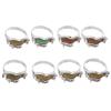 LOGOFUN 8pcs Cute Horse Color Changing Mood Rings Adjustable Animal Costume Jewelry for Party Supplies view 4