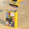 ariarly Cash Register Playset for Teen Toy Coffee Maker Machine Simulated Supermarket Toy Pretend Coffee Maker Fridge Refrigerator Barcode Scanner Playset view 3