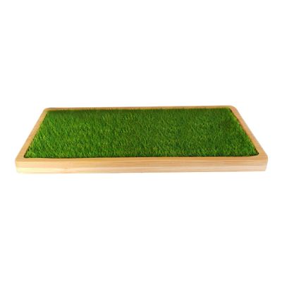CIYODO Figurine Display Stand with Artificial Grass Base for Action Figures and Dolls, Desktop Organizer Tray for Collectible and Handicrafts Storage