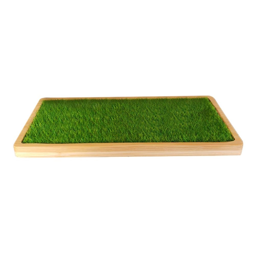 CIYODO Figurine Display Stand with Artificial Grass Base for Action Figures and Dolls, Desktop Organizer Tray for Collectible and Handicrafts Storage