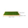 CIYODO Figurine Display Stand with Artificial Grass Base for Action Figures and Dolls, Desktop Organizer Tray for Collectible and Handicrafts Storage view 2