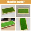 CIYODO Figurine Display Stand with Artificial Grass Base for Action Figures and Dolls, Desktop Organizer Tray for Collectible and Handicrafts Storage view 3