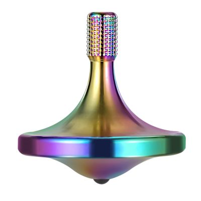 Premium Stainless Steel Spinning Top, Exquisite Fidget Toys, Stress Relief, Time Killer, Perfect Balance Spin Long time Easy to Rotate (M/Colorful)