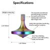 Premium Stainless Steel Spinning Top, Exquisite Fidget Toys, Stress Relief, Time Killer, Perfect Balance Spin Long time Easy to Rotate (M/Colorful) view 2