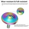 Premium Stainless Steel Spinning Top, Exquisite Fidget Toys, Stress Relief, Time Killer, Perfect Balance Spin Long time Easy to Rotate (M/Colorful) view 4