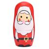 Rengue Christmas Nesting Dolls, Matryoshka Set, 5 Pieces, Santa Claus and Snowman Design, Holiday Home Decoration Christmas Nesting Dolls, Handpainted Wooden Nan Home Decoration (Trumpet Old Man) view 2