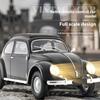 1:16 Retro RC Car D62MINI, Classic Beetle-Style Remote Control Vehicle with LED Lights, Smooth Driving & 30 Min Playtime for Adult Hobbyists Black view 3