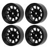 4PCS RC Wheel Rim Set, Zinc Alloy Steel Universal 1.9 Inch 10 Rims, RC Crawler Car Wheel Hub for Axial SCX10 II III, High Performance Durable Metal Wheel Rim with Enhanced Stabilit (Black) view 2