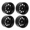 4PCS RC Wheel Rim Set, Zinc Alloy Steel Universal 1.9 Inch 10 Rims, RC Crawler Car Wheel Hub for Axial SCX10 II III, High Performance Durable Metal Wheel Rim with Enhanced Stabilit (Black) view 3