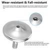 Premium Stainless Steel Spinning Top, Exquisite Fidget Toys, Stress Relief, Time Killer, Perfect Balance Spin Long time Easy to Rotate (M/Silver) view 4