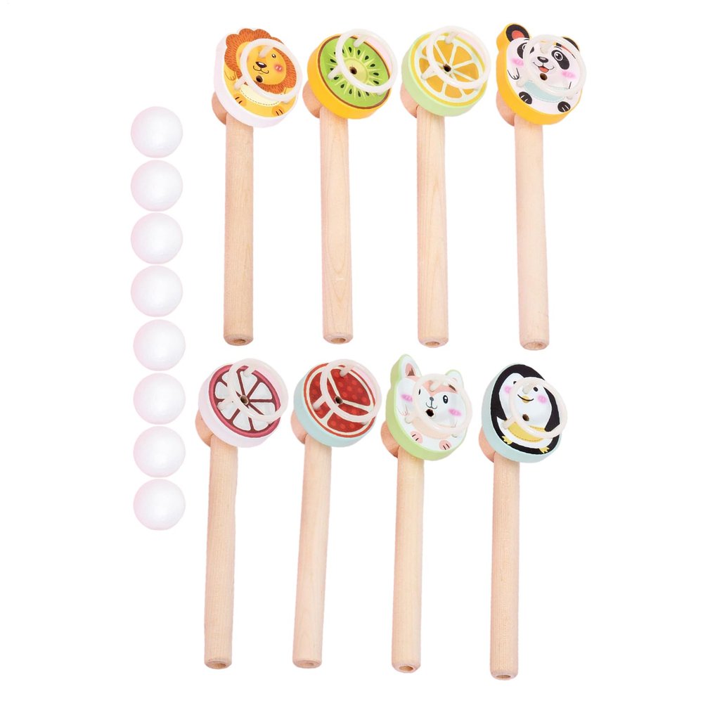Blowing Sphere Game, Tube-Controlled Ball Set, Air-Powered Floating Disks, Multi-Color Educational Play Units, Activity Tool for Children Teens Adults, Gatherings Party Holiday New Year Entertainment