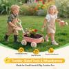 Grenebo Kids Gardening Set with Wheelbarrow, 11-Piece Outdoor Yard, Beach, STEM Garden Play Kit with Child-Sized Tools, Durable, Safe & Fun Gift Toy for Ages 2+ Kids Toddlers Boys Girls (Pink) view 4